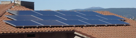 Impianto fotovoltaico a Orte - Viterbo - Lazio - <br>Potenza: 3kW - Tipo Impianto: Semi-Integrato