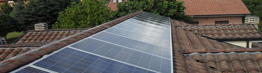 Impianto fotovoltaico a Busnago - Monza e Brianza - Lombardia - <br>Potenza: 3kW - Tipo Impianto: Semi-Integrato