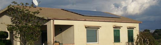 Impianto fotovoltaico a Scicli - Ragusa - Sicilia - <br>Potenza: 3kW - Tipo Impianto: Semi-Integrato