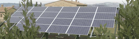 Impianto fotovoltaico a Pomarance - Pisa - Toscana - <br>Potenza: 4,5kW - Tipo Impianto: Integrato