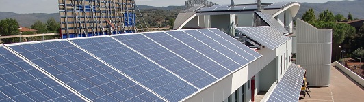 Impianto fotovoltaico ad Arezzo - Arezzo - Toscana <br>Potenza: 90kW - Tipo Impianto: Su Edificio