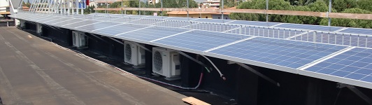 Impianto fotovoltaico ad Arezzo - Arezzo - Toscana - <br>Potenza: 12kW - Tipo Impianto: Tetto Piano