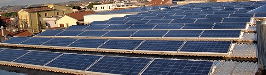 Impianto fotovoltaico a Santa Croce sull'Arno - Pisa - Toscana - <br>Potenza: 45kW - Tipo Impianto: Semi-Integrato