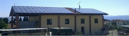 Impianto fotovoltaico loc. Indicatore - Arezzo - Toscana - <br>Potenza: 50kW - Tipo Impianto: Semi-Integrato